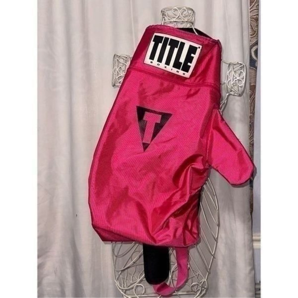 Rare * TITLE Boxing Bag Shaped like A Boxing Glove